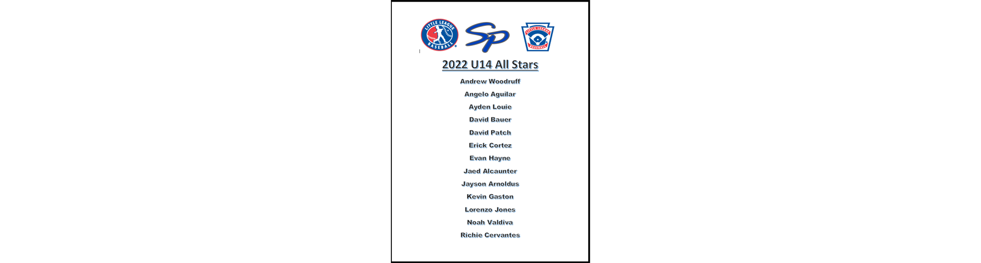 2022 U14 All Star Team