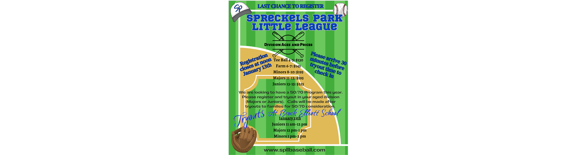 Spreckels Park Little League > Home